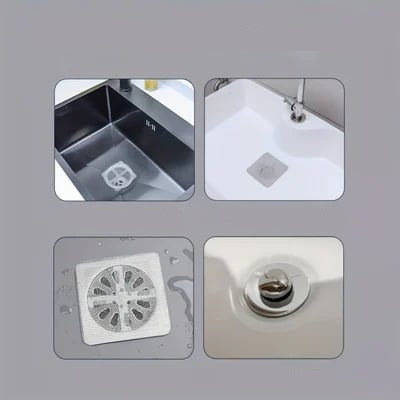 20+10 Gratis | Afvoerfilter-patches – Hygiënische wegwerp-haarvangers met waterdichte lijm