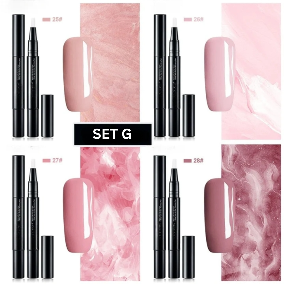 NailFlex™ - Ontwerp met vertrouwen heldere en verbluffende nagels (set van 4)