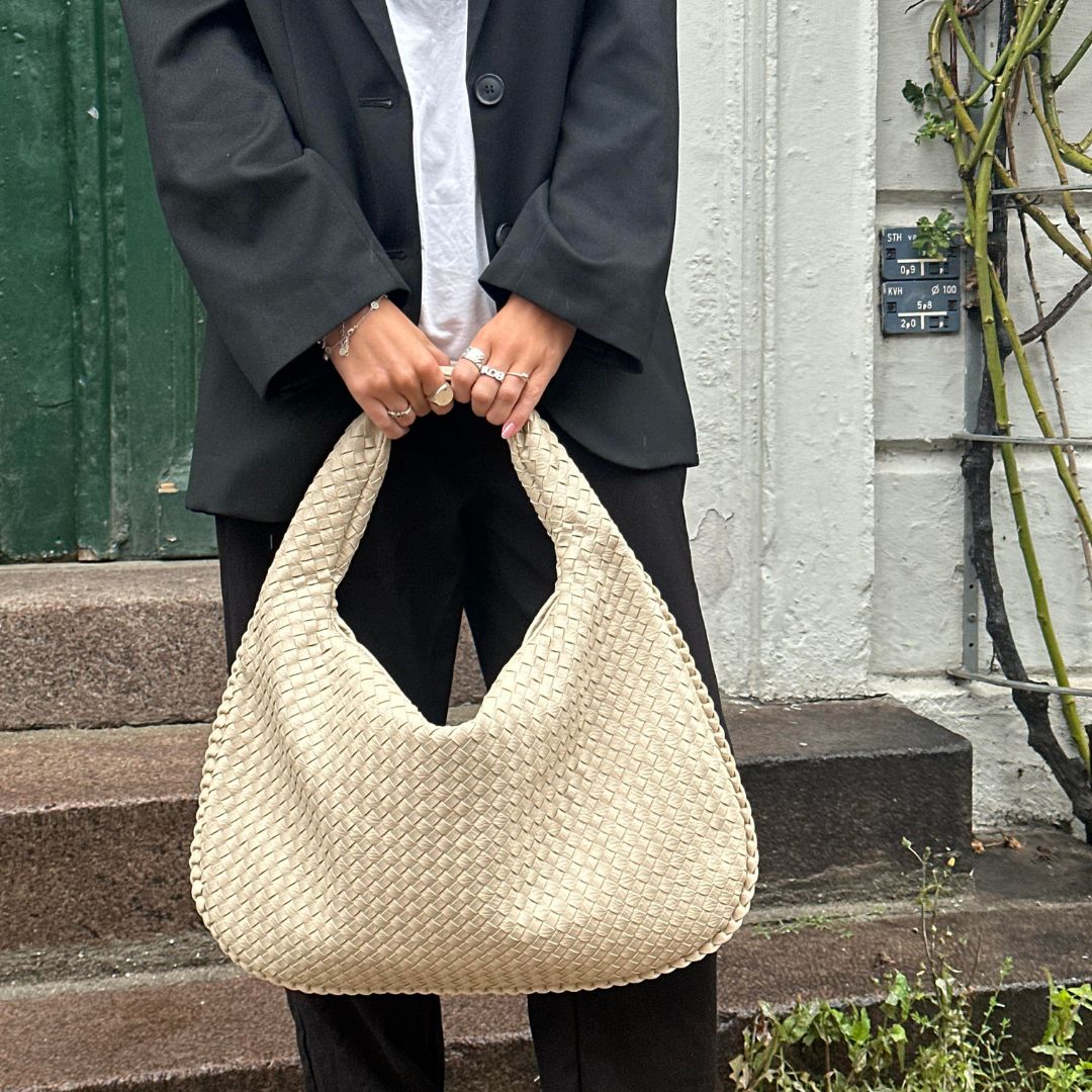 Sienna - Minimalistische Vegan Leren Hobo Tas