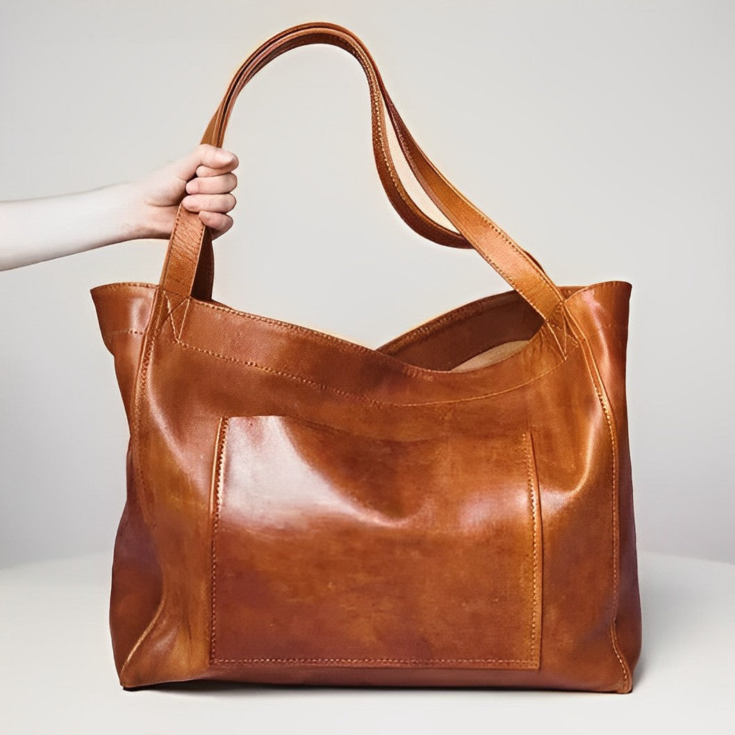Livia- Vintage oversized schoudertas voor dagelijks gebruik