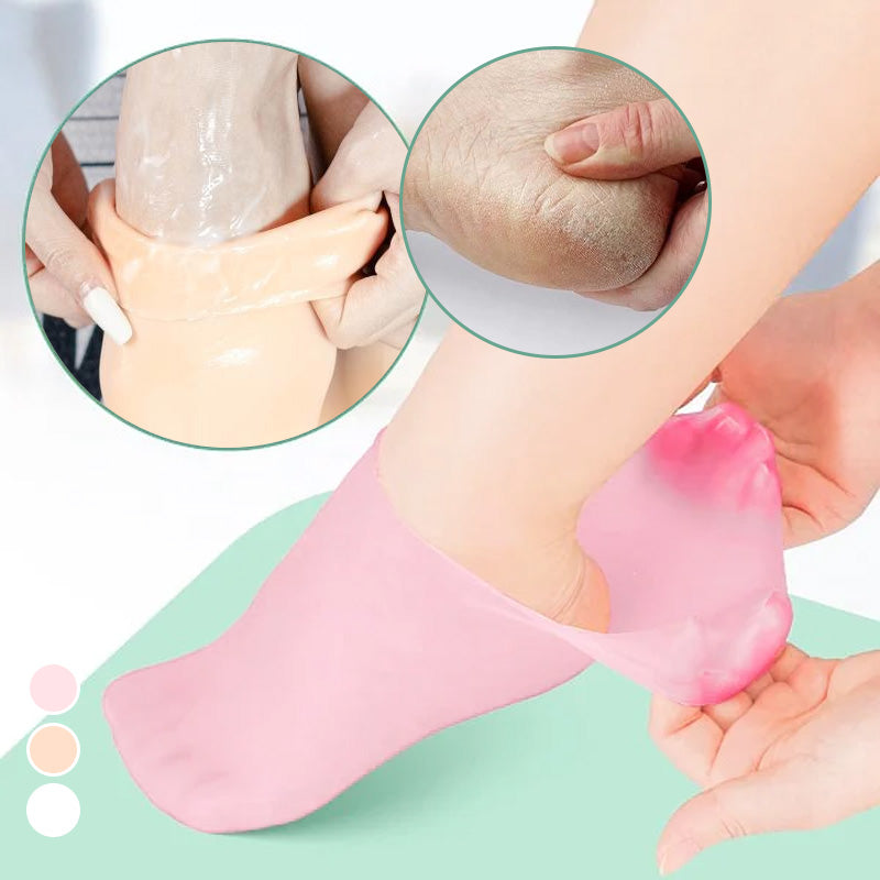 SoftEase-2 stuks silicone vochtinbrengende voetsokken | 1+1 GRATIS