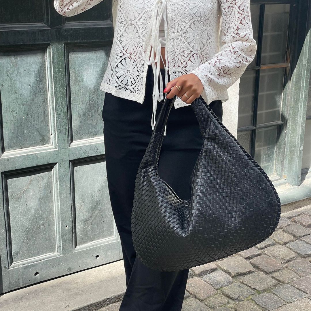 Sienna - Minimalistische Vegan Leren Hobo Tas