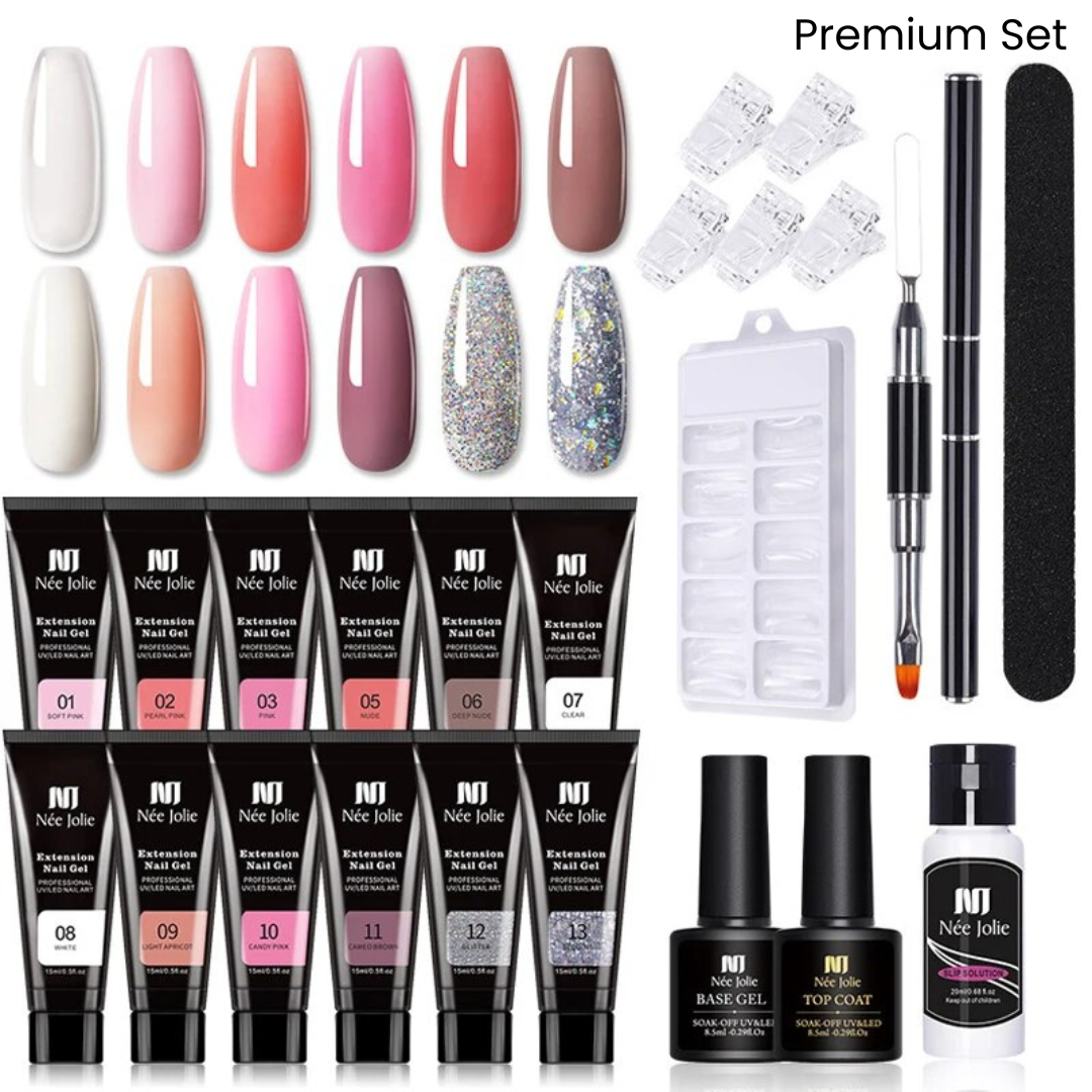 Nailuxe- Gel Nagelverlenging Set | 50% KORTING
