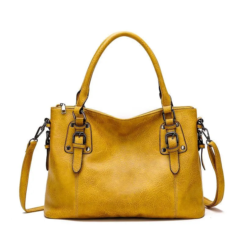 Anna - Vintage vegan leren schoudertas