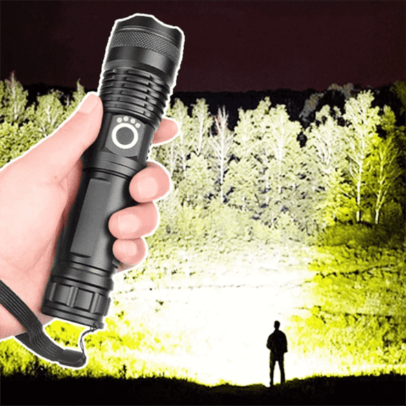 UltraLume- USB Rechargeable LED Torch Zoomable| 50%OFF