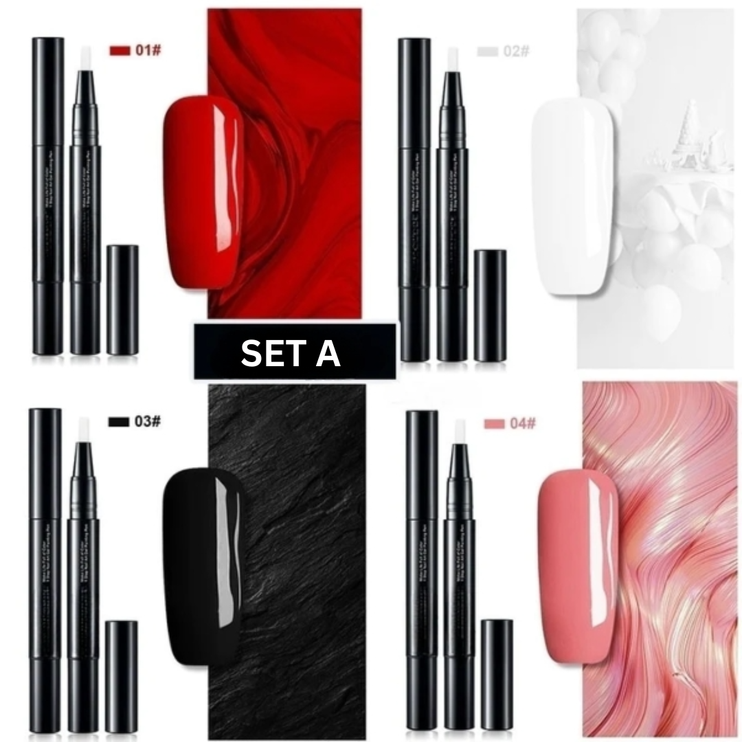 NailFlex™ - Ontwerp met vertrouwen heldere en verbluffende nagels (set van 4)