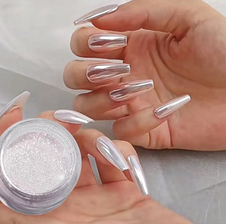 Glamora™ Chrome Poeder – spiegelglans voor elegante nagels