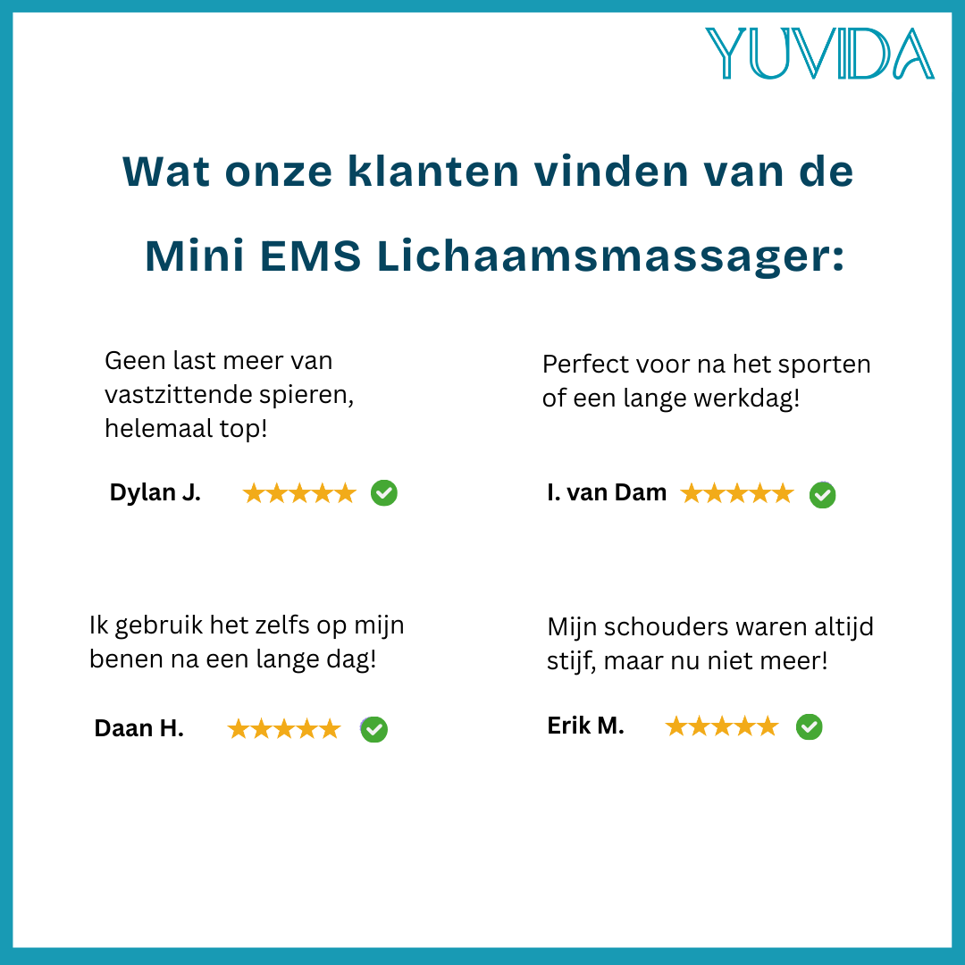 Mini EMS Lichaamsmassager (1+2 GRATIS)