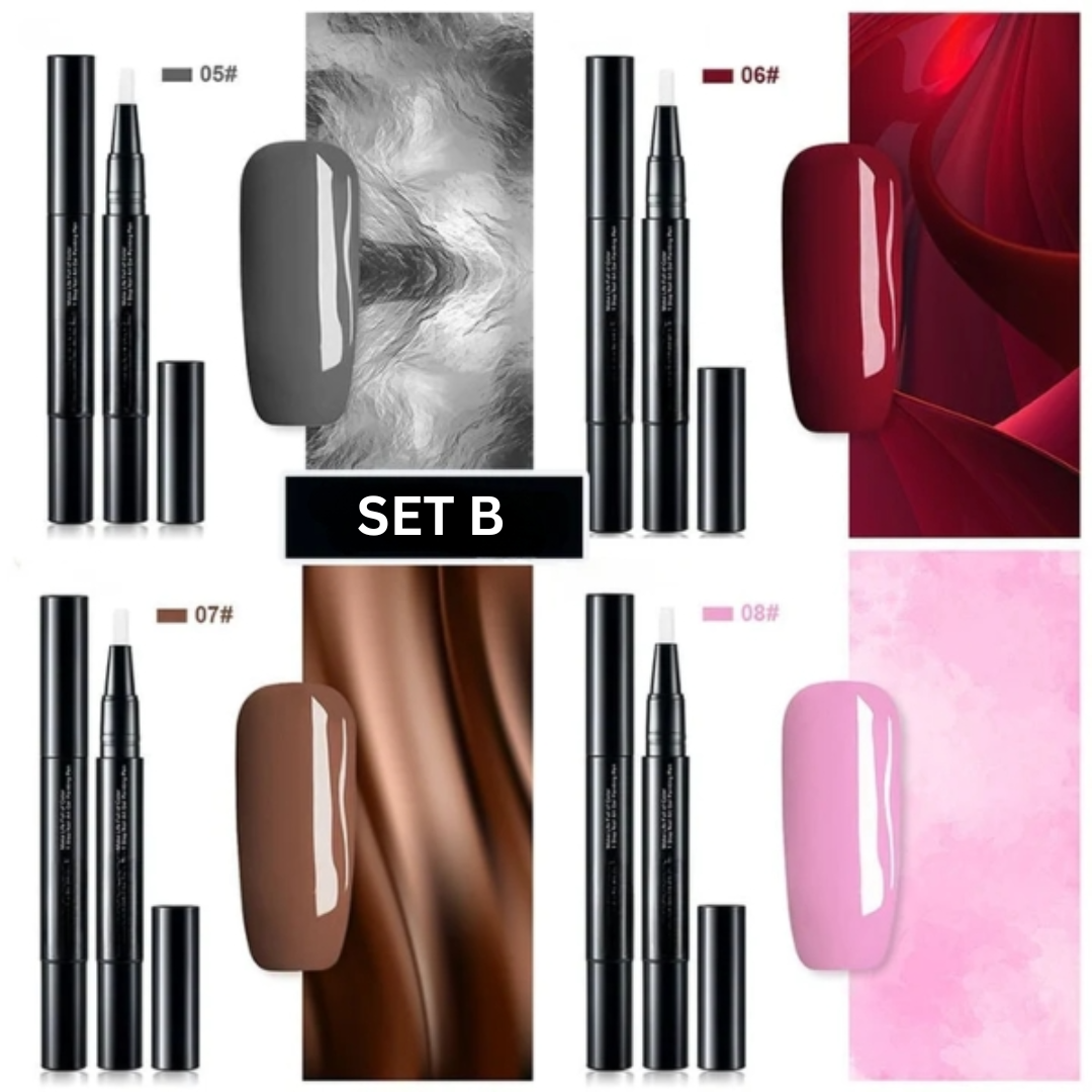 NailFlex™ - Ontwerp met vertrouwen heldere en verbluffende nagels (set van 4)