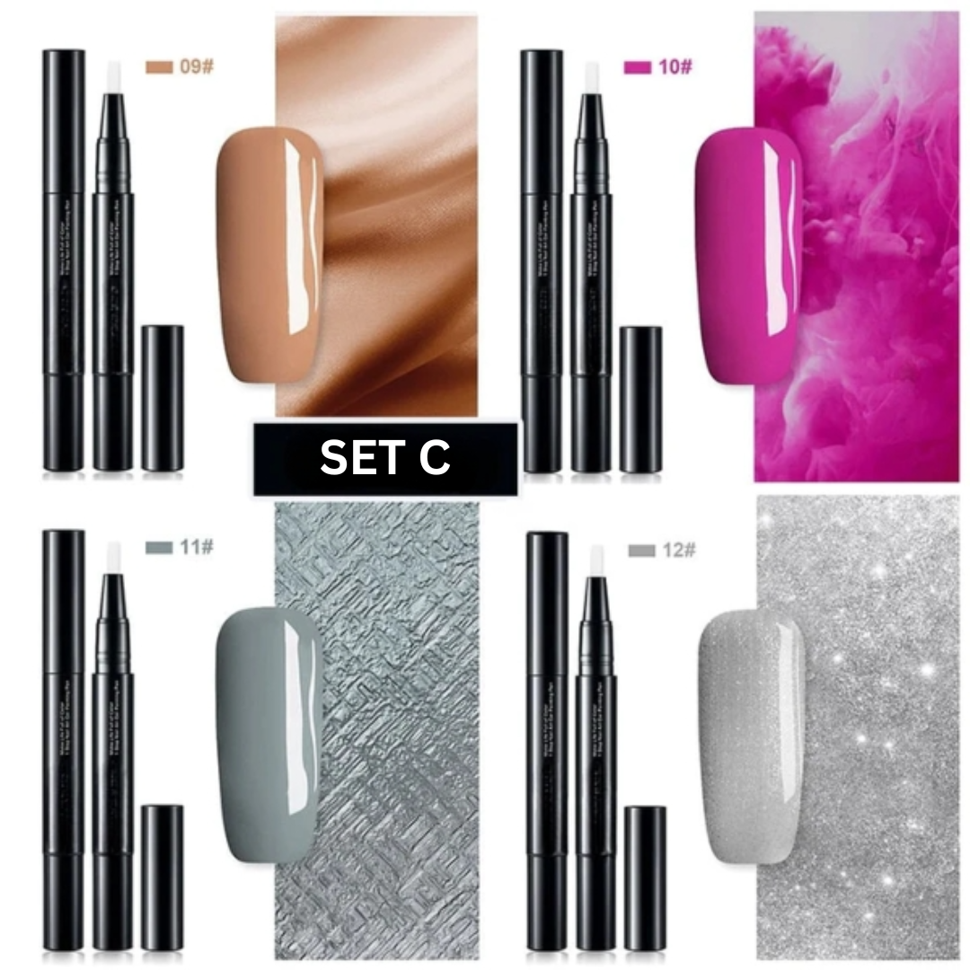 NailFlex™ - Ontwerp met vertrouwen heldere en verbluffende nagels (set van 4)