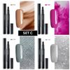 NailFlex™ - Ontwerp met vertrouwen heldere en verbluffende nagels (set van 4)