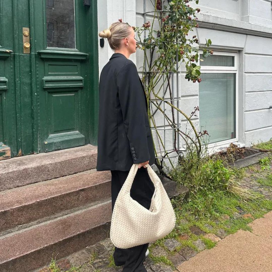 Sienna - Minimalistische Vegan Leren Hobo Tas