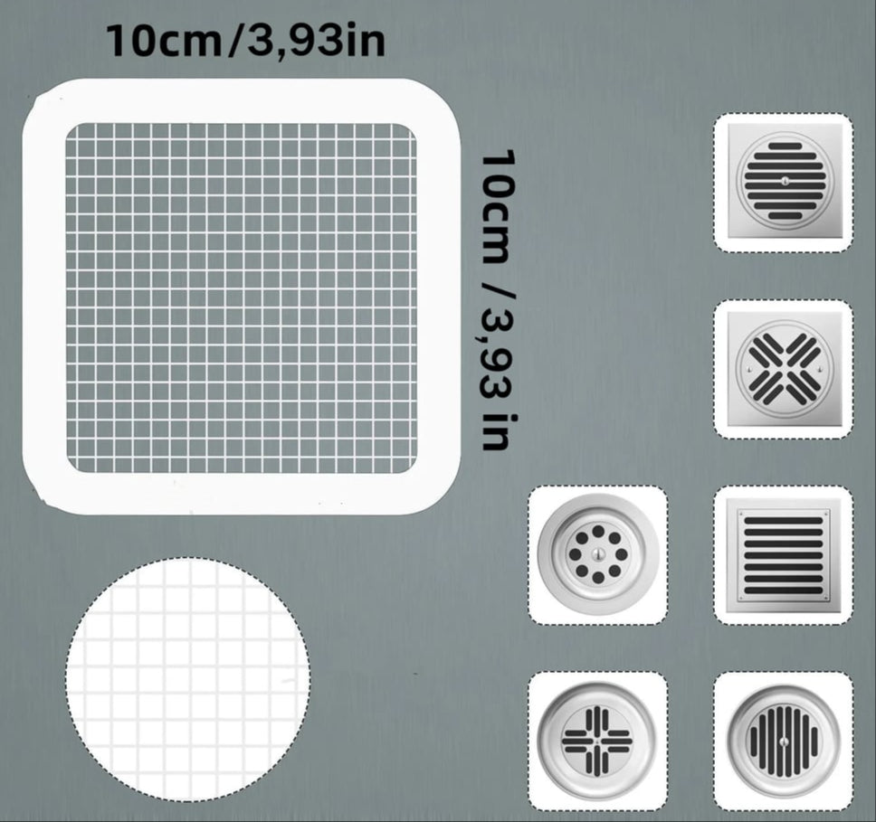 20+10 Gratis | Afvoerfilter-patches – Hygiënische wegwerp-haarvangers met waterdichte lijm