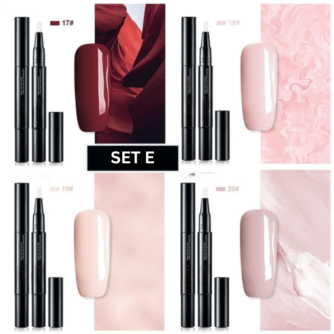NailFlex™ - Ontwerp met vertrouwen heldere en verbluffende nagels (set van 4)