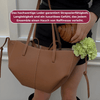 Crossbody Tas van Leder met Dubbelen Handvatten