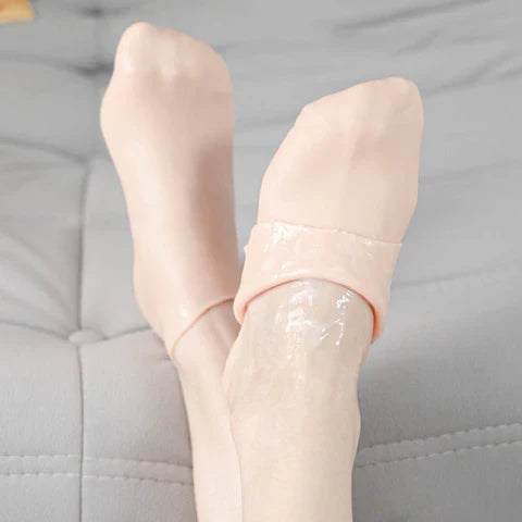 SoftEase-2 stuks silicone vochtinbrengende voetsokken | 1+1 GRATIS