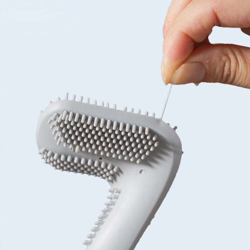 ScrubEase | zachte rubberen toiletborstel met lange steel | 50% KORTING