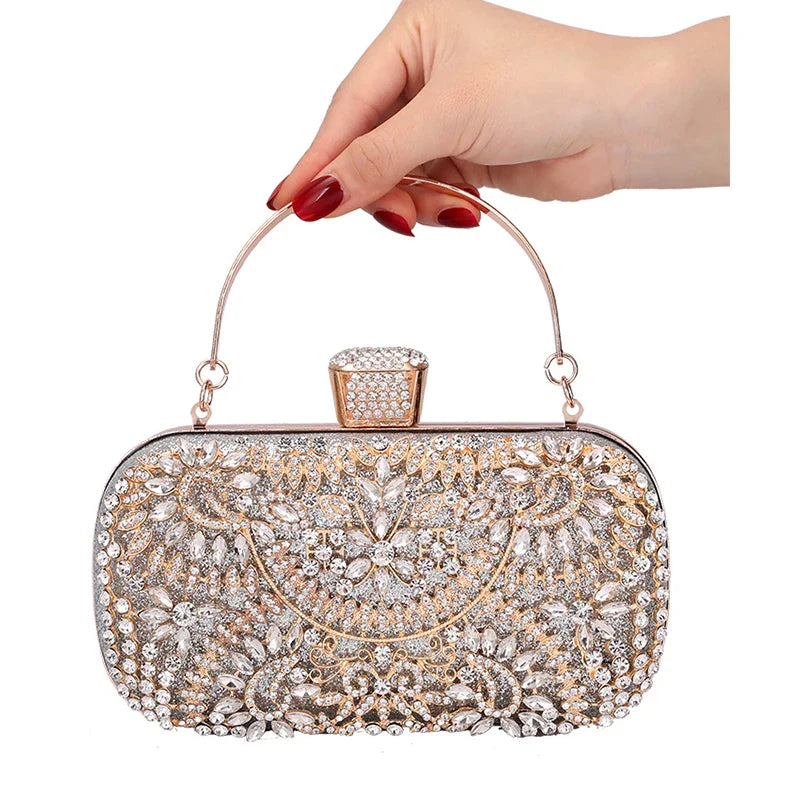 GoldenGlam Diamanten Clutch