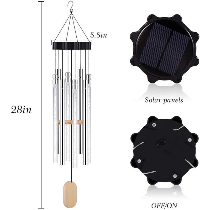Lumora- Solar Led windgong met kleuren