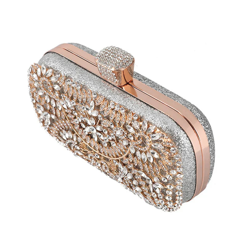 GoldenGlam Diamanten Clutch