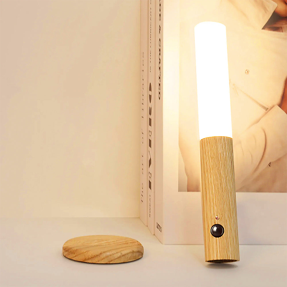 Stijlvolle Magnetische Draadloze Lamp met Hout voor een Chique Uitstraling in elke Kamer