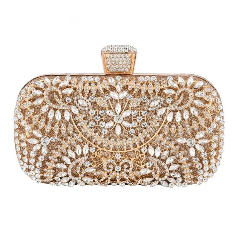 GoldenGlam Diamanten Clutch