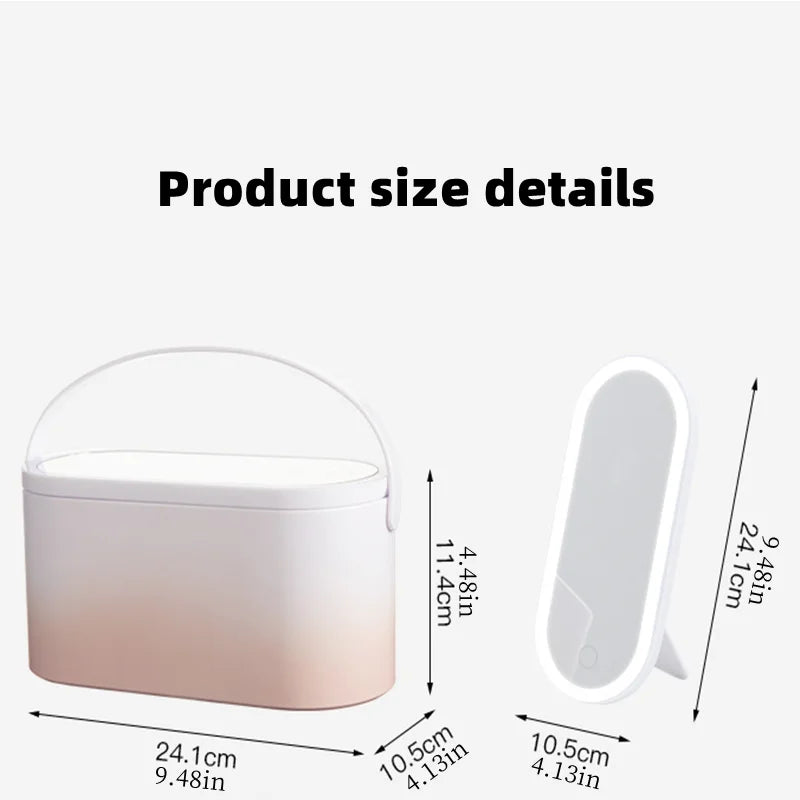 LumiCase - Organiseer je make-up met LED-verlichting| 50% KORTING
