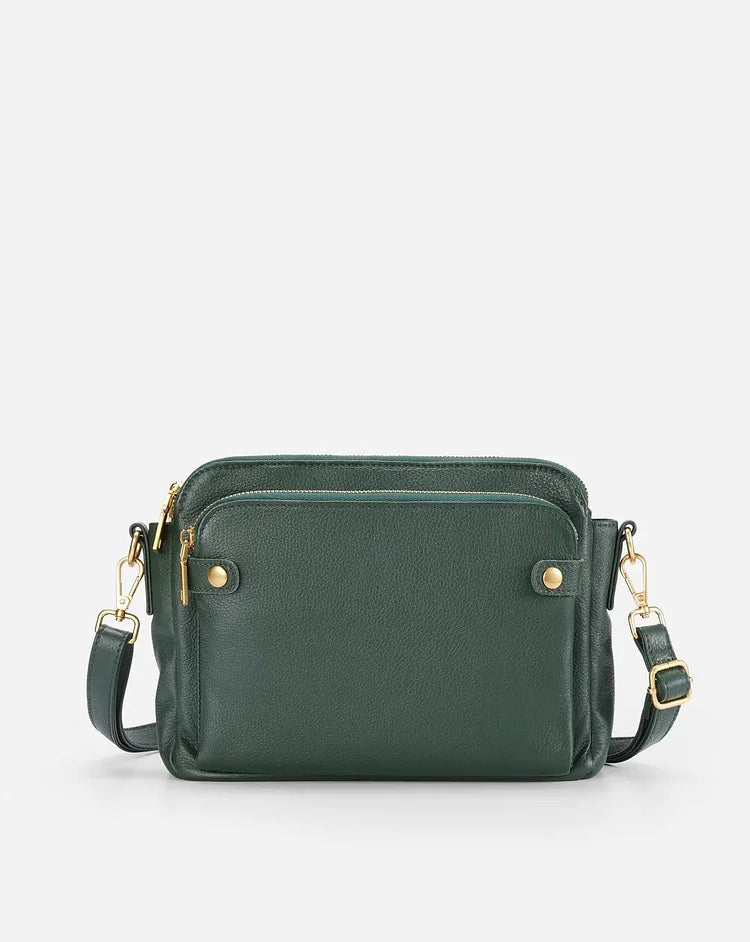 UrbanCraft - Luxe Leren Crossbody Schoudertas voor Stijl en Functionaliteit