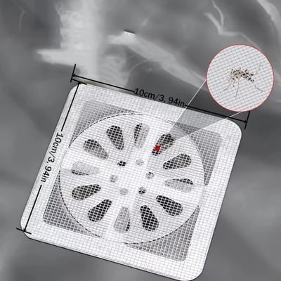 20+10 Gratis | Afvoerfilter-patches – Hygiënische wegwerp-haarvangers met waterdichte lijm