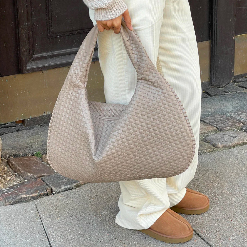 WeaveLux - Stijlvolle en Ruime Schoudertas voor Dames