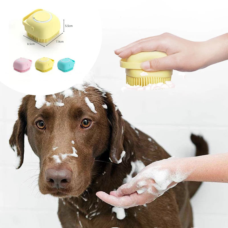 VachtVerzorg Pro- Hond Kat Bad Massageborstel | 1+1 GRATIS