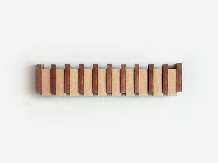 Houten piano kapstok