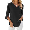 Elenor - Luchtige Blouse met V-hals | 50% korting