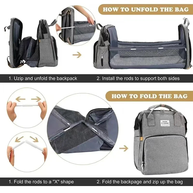 MammieBag- Draagbaar Babybed Reizen