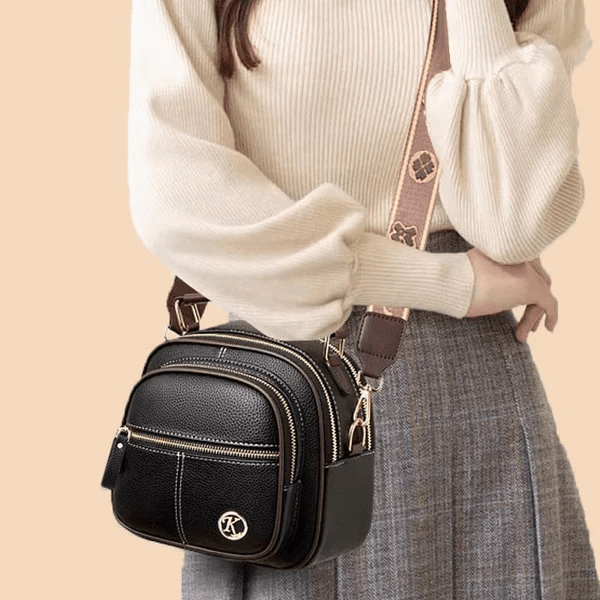 Tijdloze luxe crossbodytas – elegante en veelzijdige leren schoudertas