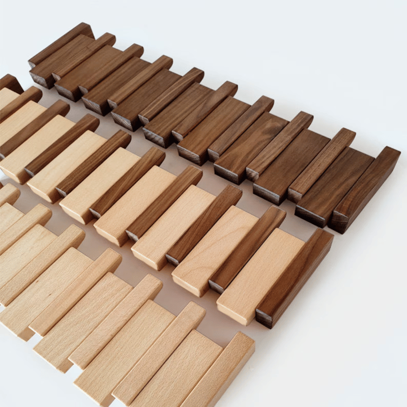 Houten piano kapstok