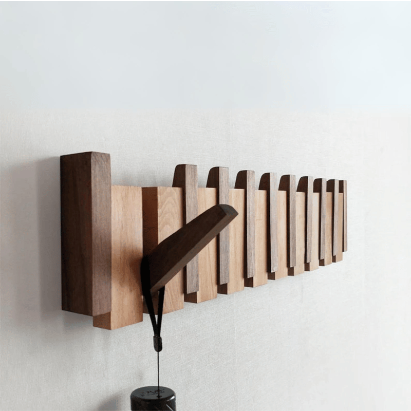 Houten piano kapstok