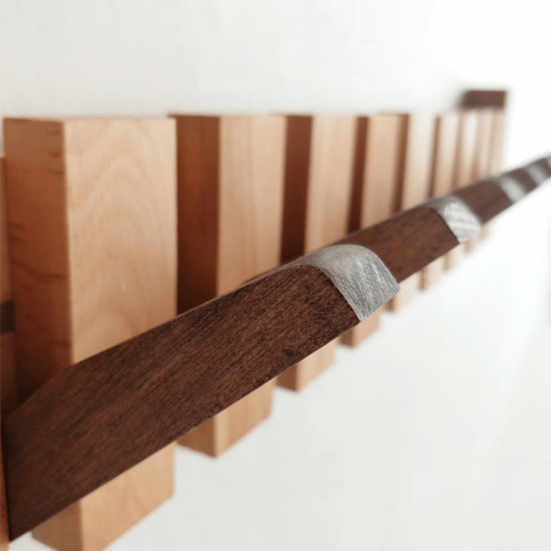 Houten piano kapstok
