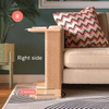 Corner End Table with Cat Scratch Panel