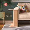 Corner End Table with Cat Scratch Panel