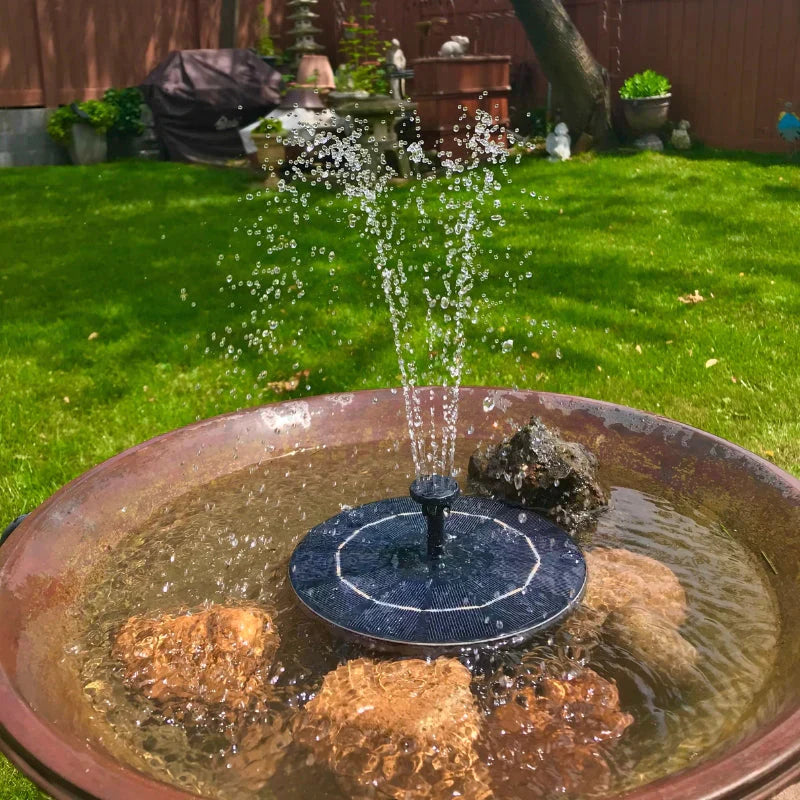 YV Solar Fountain™ | Creëer een leuke sfeer in de tuin!