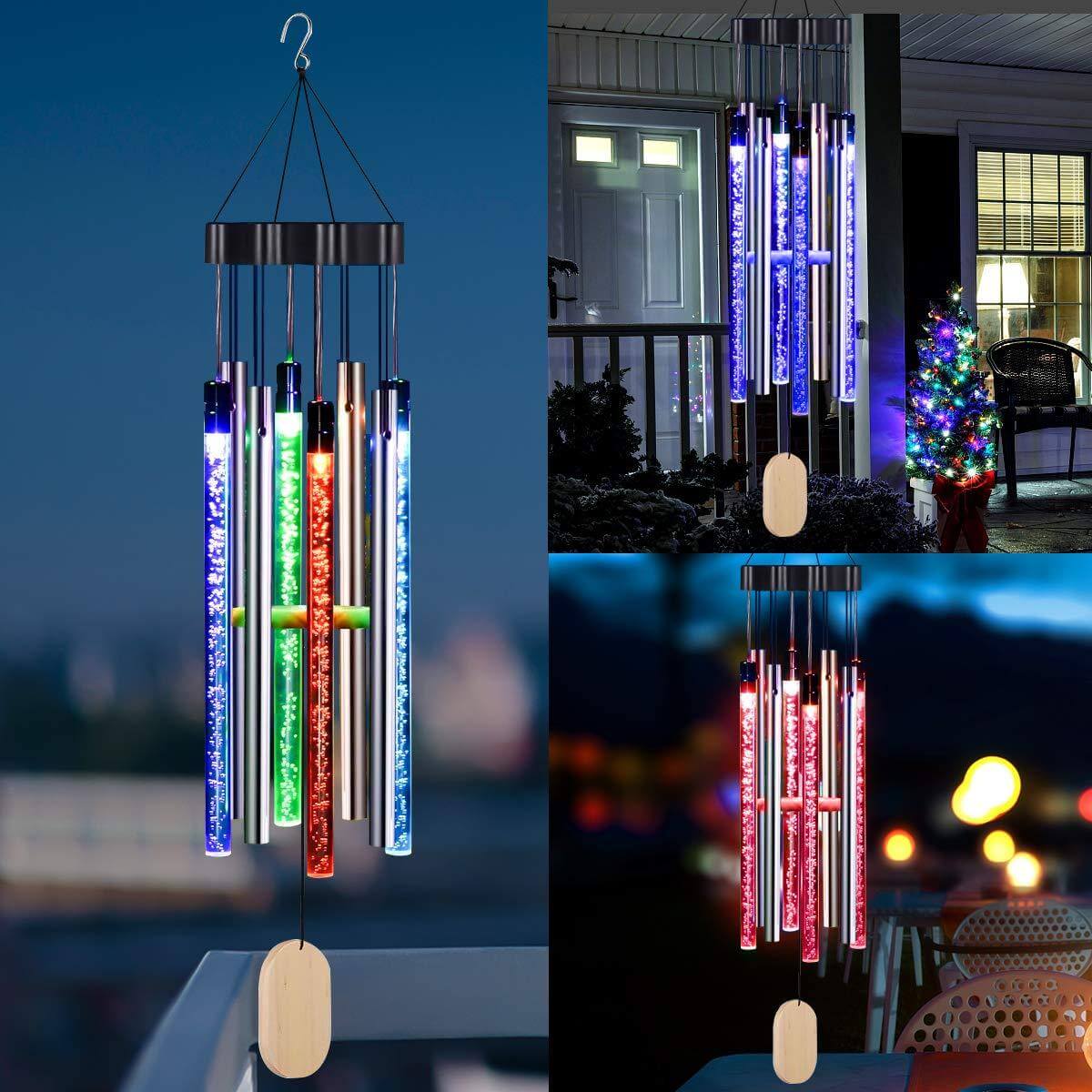 Lumora- Solar Led windgong met kleuren