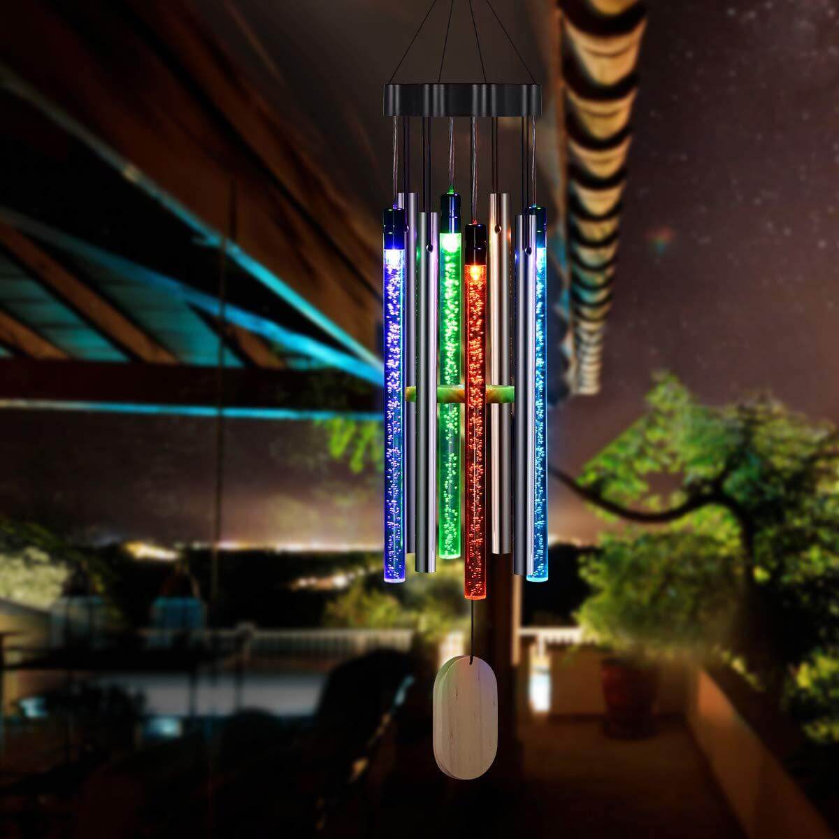 Lumora- Solar Led windgong met kleuren