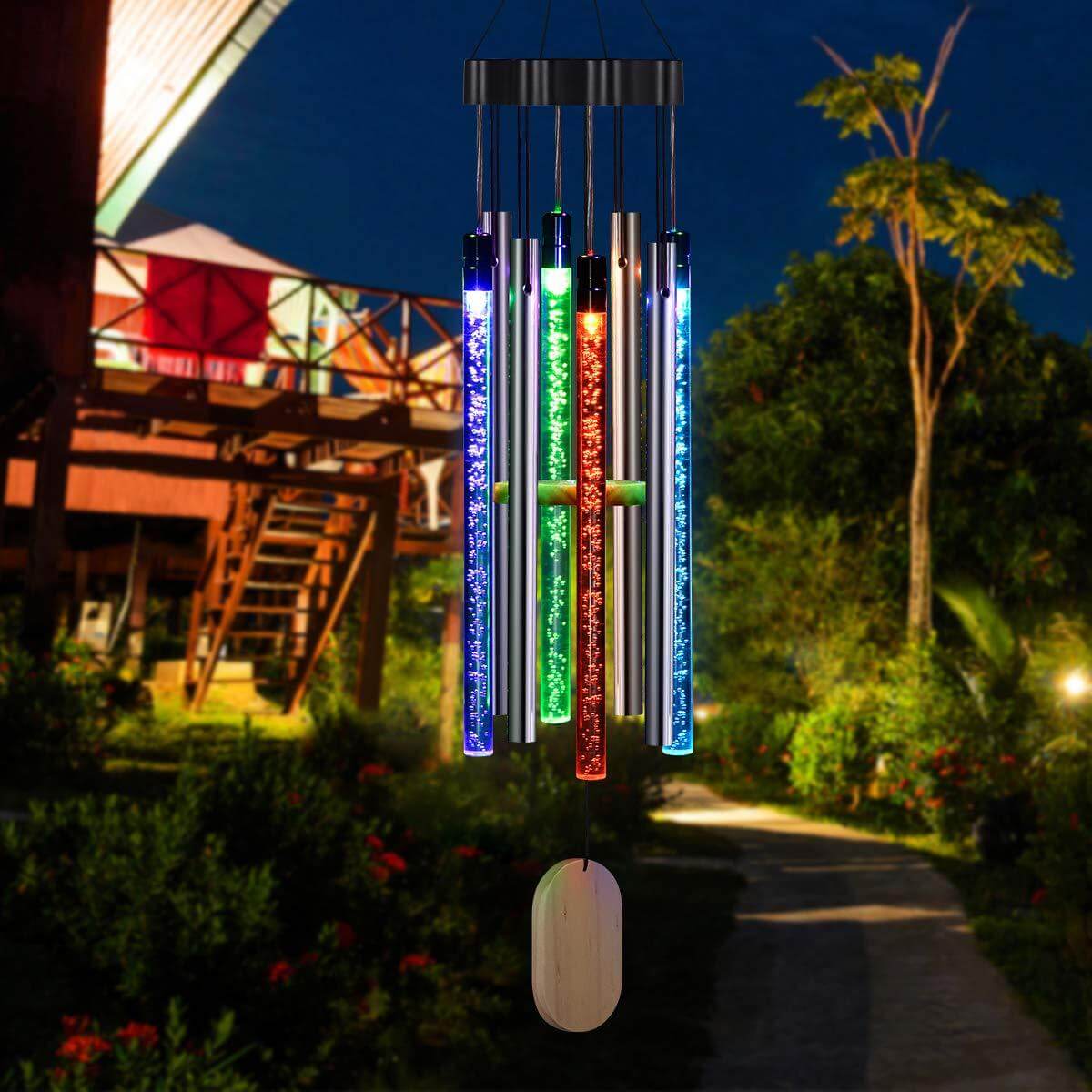 Lumora- Solar Led windgong met kleuren